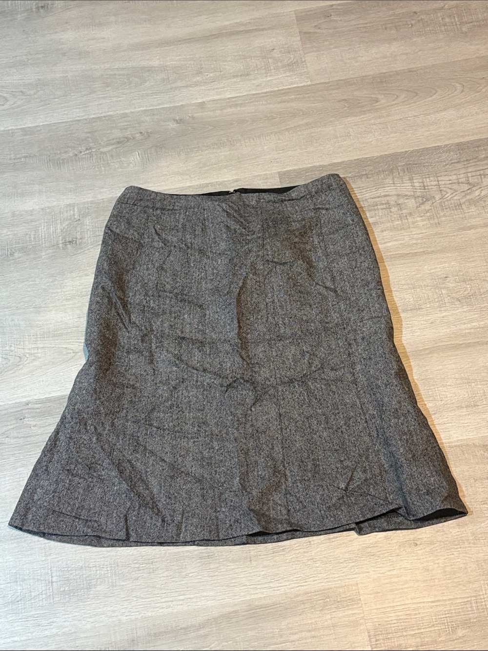 Reitmans Gray Midi A-Line Skirt